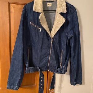 Gap shearling style Jean jacket